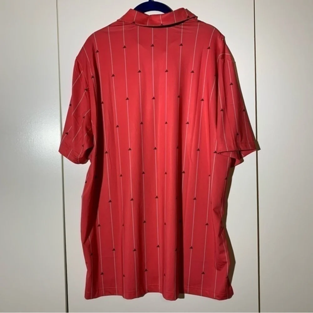 adidas Golf Ultimate365  Vertical Striped Pink Black XL